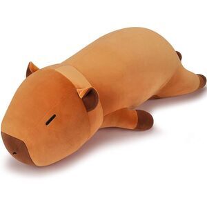 30'' Auspicious Beginning Giant Sleeping Capybara Plush Stuffed Animal Toy
